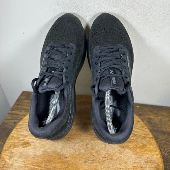 Brooks Adrenaline GTS 24 Mens 10.5 Wide 2E Black Running Shoes 1104372E020